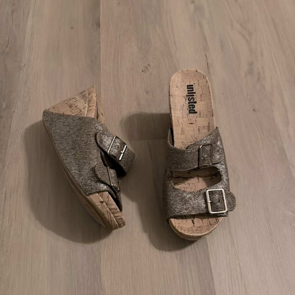 Barely worn Unlisted wedge shoes, size 8M
